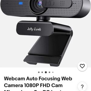 Black Webcam 1080P FHD Cam